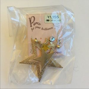NWT BOUGHT IN TOKYO Star Mix and Match Earrings